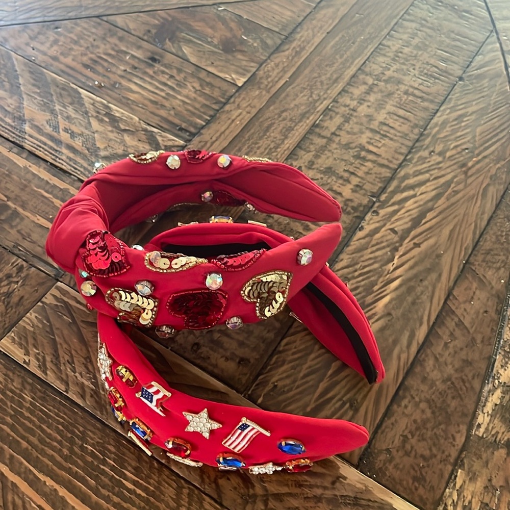 2 holiday headbands